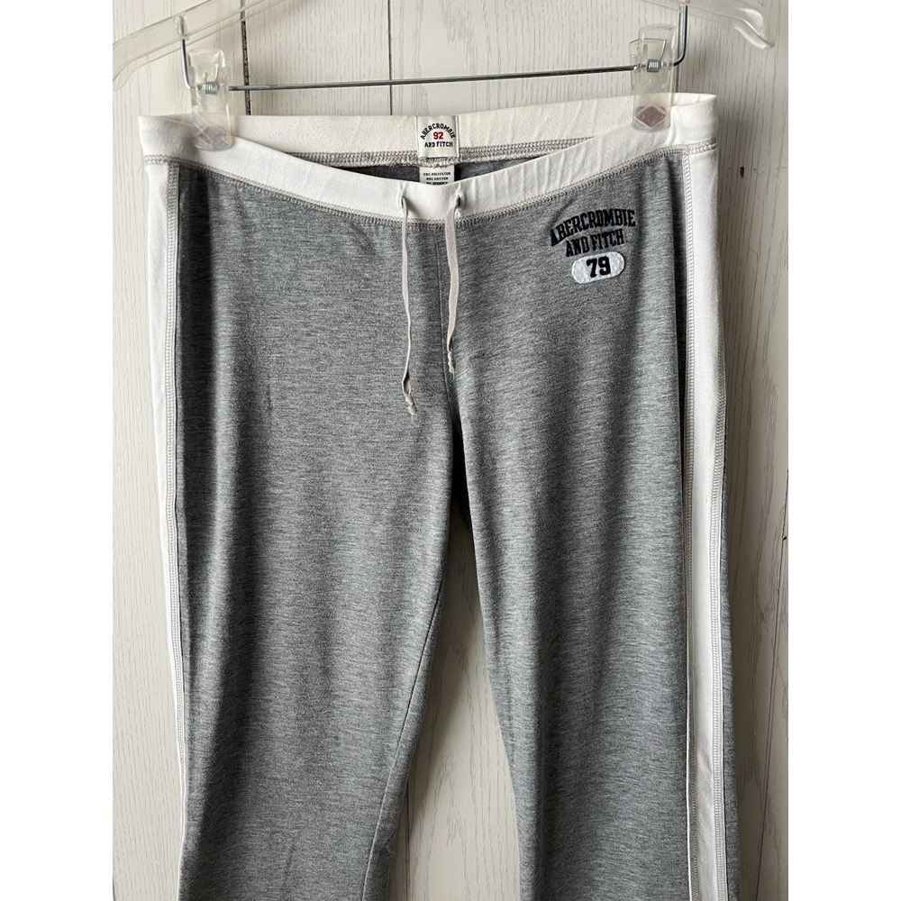 Y2K Abercrombie & Fitch Low Rise Flare Pants Women's Small Flare Athletic Sweats - Picture 4 of 16